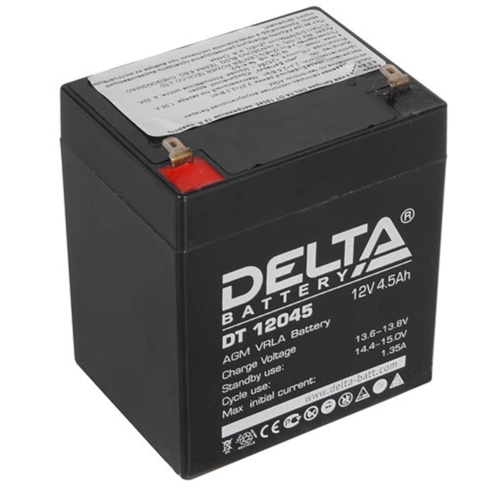 Delta DT 12045 (4.5 А\ч, 12В) свинцово- кислотный аккумулятор  