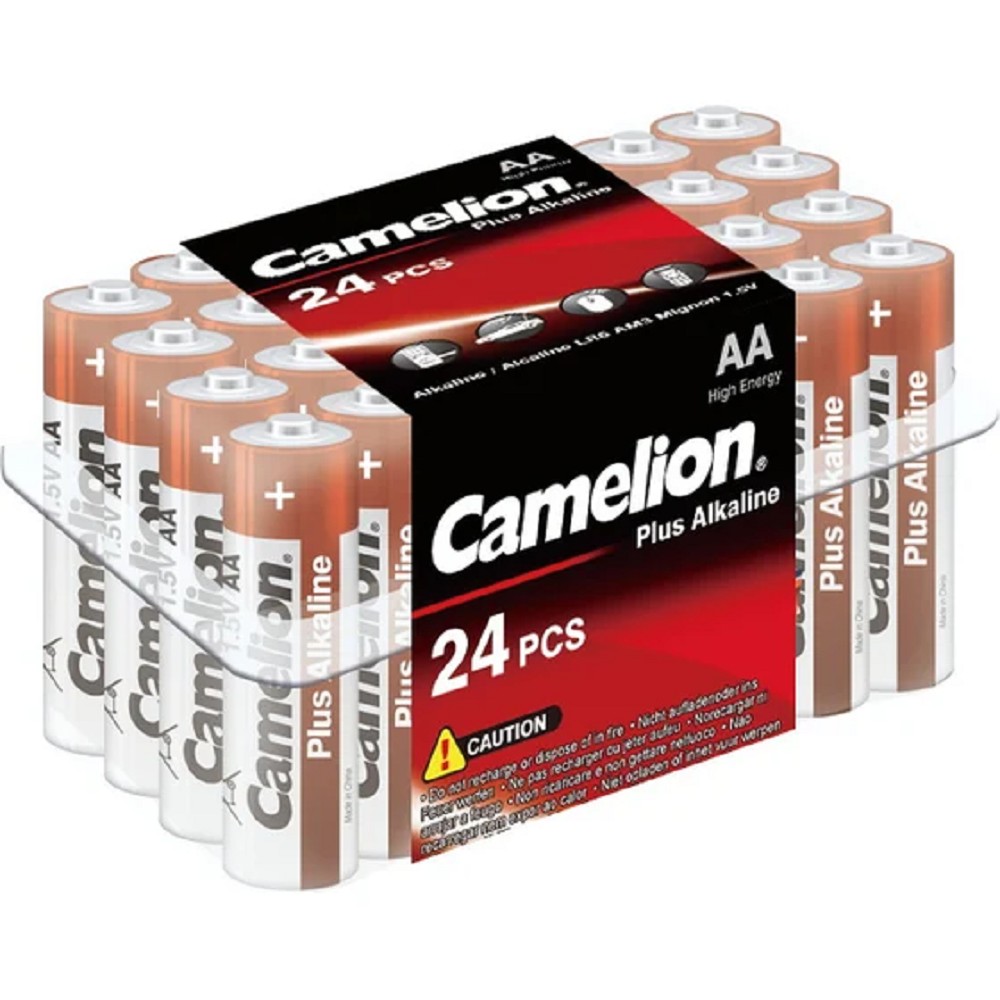 Camelion..LR 6 Plus Alkaline PB-24 (LR6-PB24, батарейка,1.5В)  (24 шт. в уп-ке)