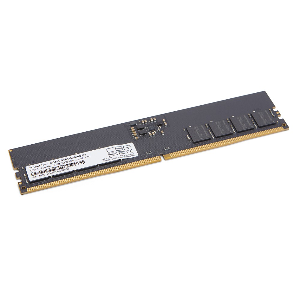 CBR DDR5 DIMM (UDIMM) 16GB CD5-US16G52M42-01 PC5-41600, 5200MHz, CL42, 1.1V