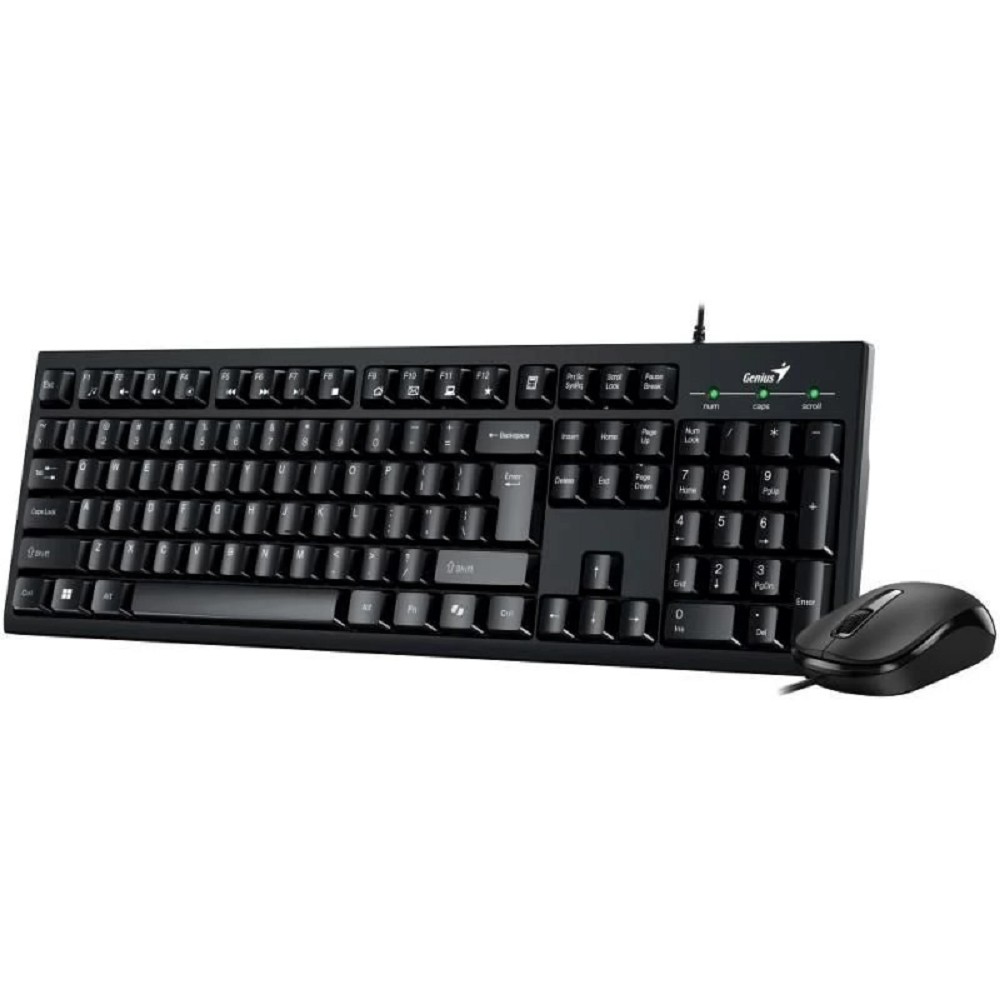 Комплект проводной Genius KM-100SE клавиатура+мышь, USB. Цвет: черный (31330009402)
