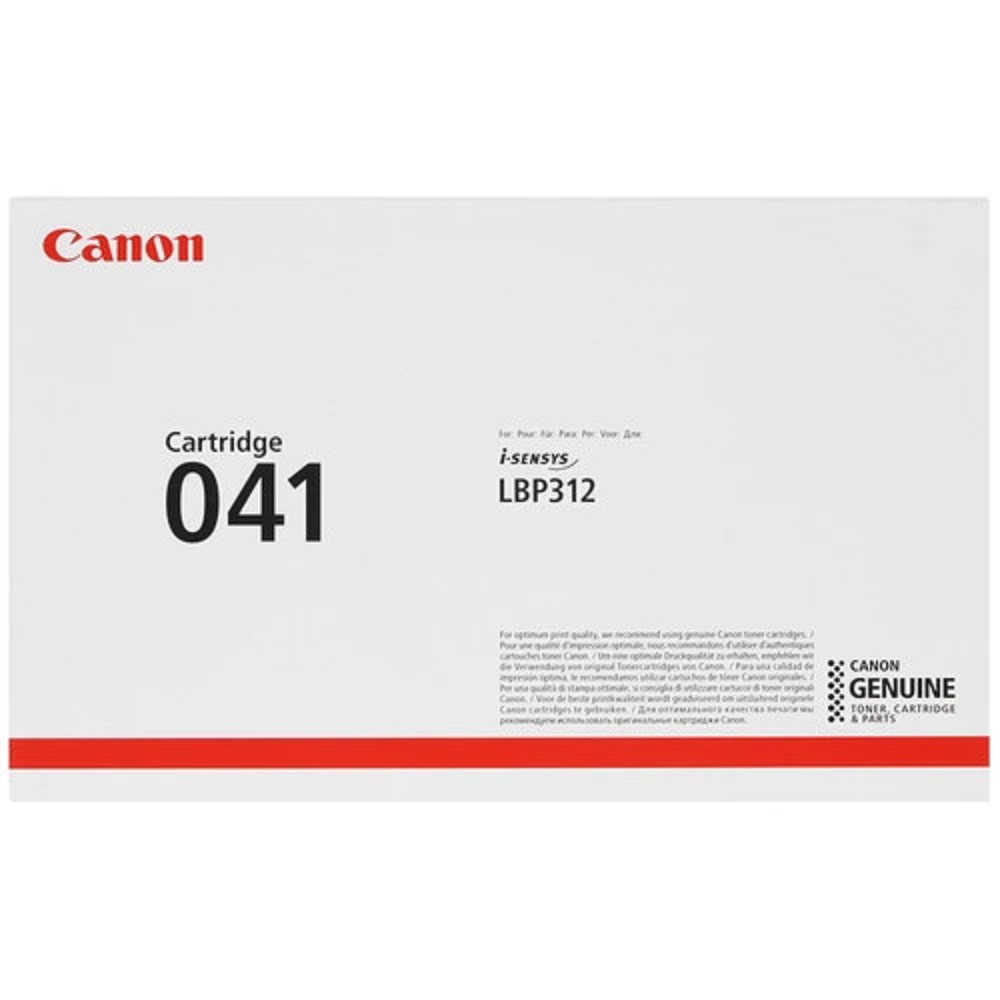 Canon Cartridge 041BK 0452C002 Тонер-картридж для Canon  i-SENSYS LBP312x. Чёрный. 10 000 страниц. (GR)