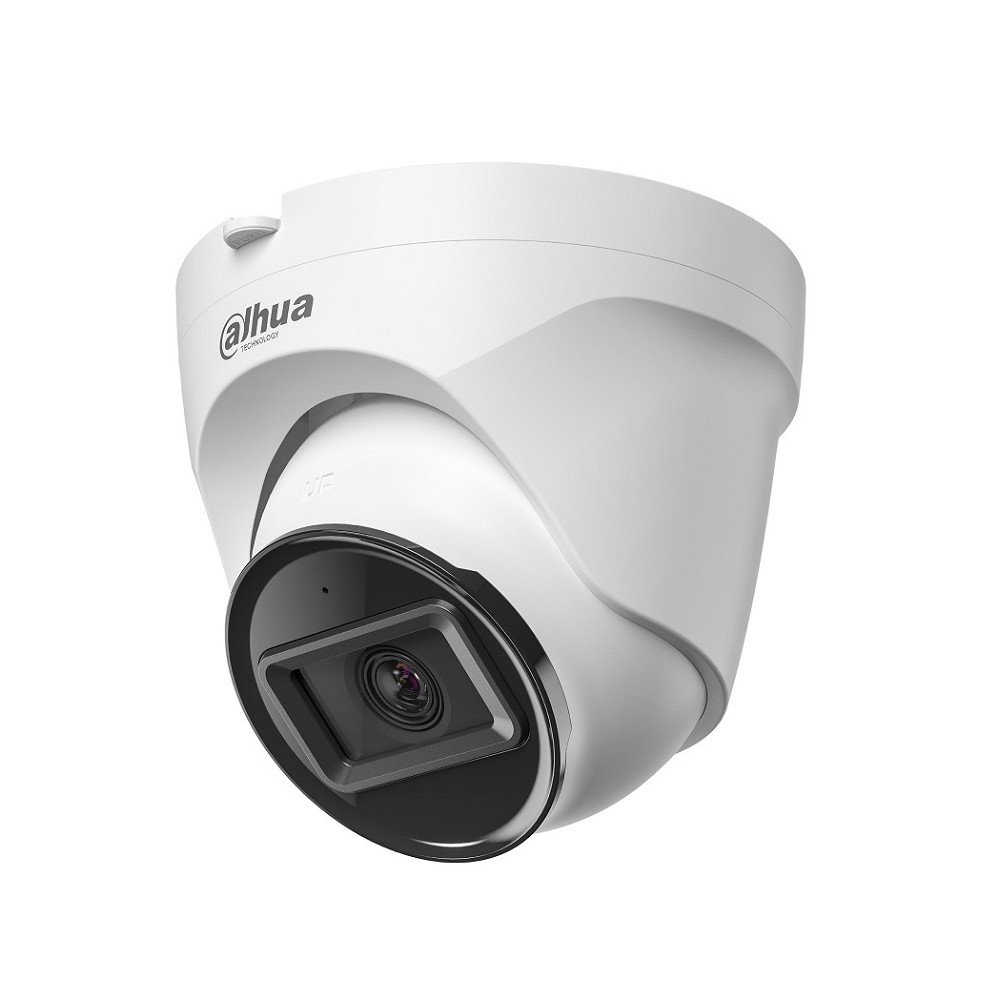 DAHUA DH-IPC-T1E20P-A-0360B Уличная турельная IP-видеокамера 2Мп; 1/3” CMOS; 3.6мм; Smart подсветка; ИК 30м; IP67; обнаружение людей; встроенный микрофон; корпус: пластик