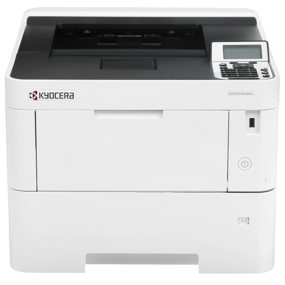 Повреждение упаковки Kyocera ECOSYS PA4500x (110C0Y3NL0) {A4,  45 стр/мин, 1200x1200dpi, 512Мб, USB 2.0, Network, Wi-Fi, Duplex,старт., замена P3145dn}