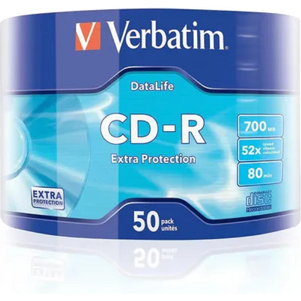 Verbatim Диски CD-R 700Mb 52x bulk (50шт) (43787)