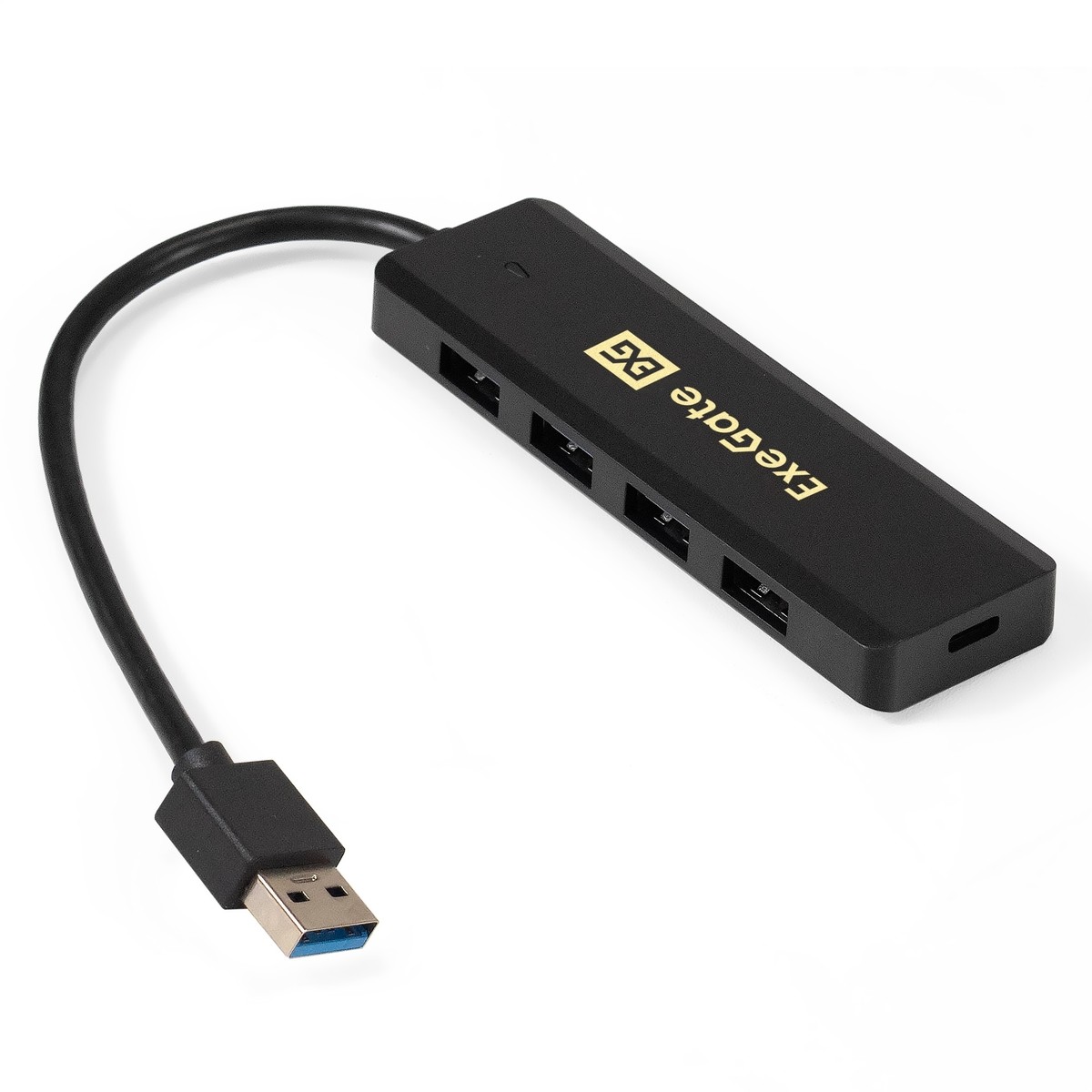 Exegate EX293980RUS USB-Хаб (концентратор) ExeGate DUB-4P/1 (кабель-адаптер USB3.0 --> 4xUSB3.0, Plug&amp;Play, черный)