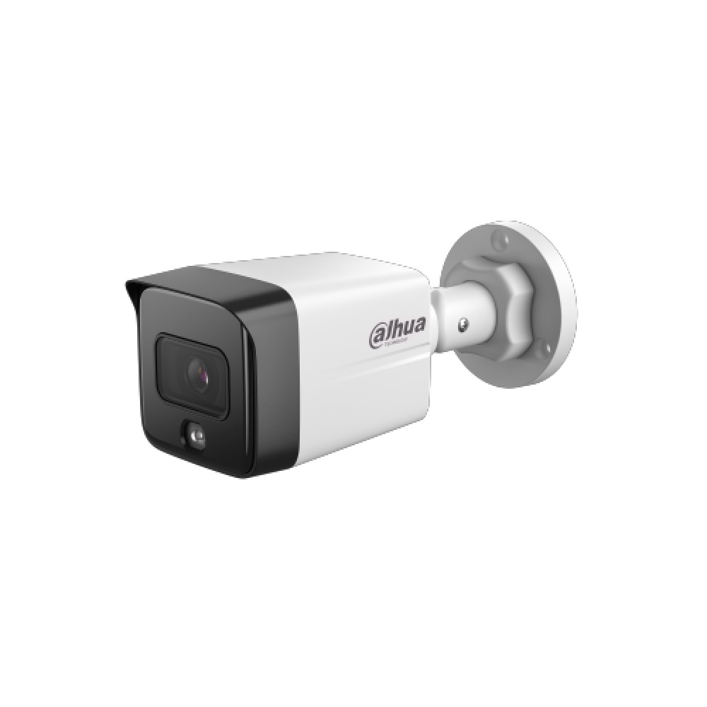 DAHUA DH-IPC-HFW1230TC1P-A-0280B-S6 Уличная цилиндрическая IP-видеокамера 2Мп; 1/2.8” CMOS; объектив 2.8мм; детектор человека; ИК 30м; IP67; микрофон; металл/пластик