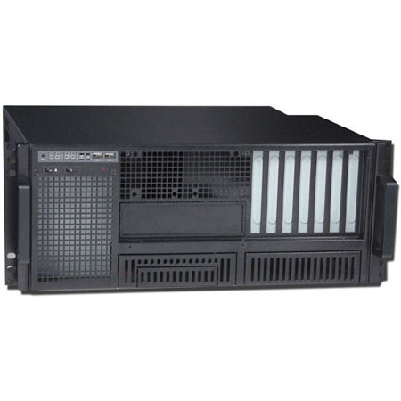 Procase FM420-B-0 черный {4U глубина 355мм, внешн 2x5.25, внутр 6xHDD, MB 12"x9.6", без Б/П PS2}