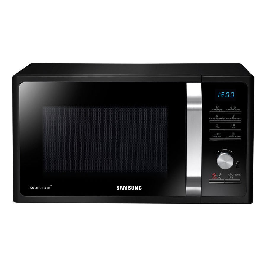 Повреждение упаковки Samsung MG23K3515AK/BW  Микроволновая печь, 23 л, 800 Вт, черный