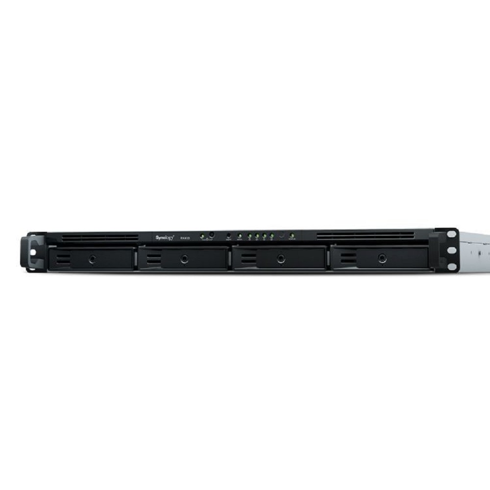Synology RX418 Модуль расширения Expansion Unit (Rack 1U) for RS818+, RS818RP+, RS816, RS815+, RS815RP+, RS815 up to 4hot plug HDDs SATA(3,5" or 2,5")/1xPS incl eSATA Cbl 