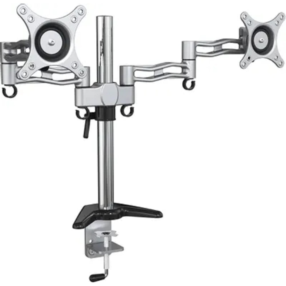 Cactus CS-VM-D08-AL серебристый  Кронштейн для 2-х мониторов 13"-27" макс.8кг настольный поворот и наклон
