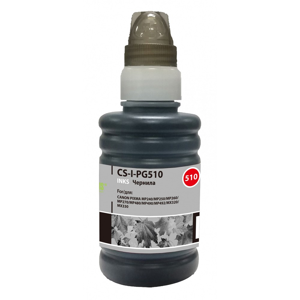 Cactus PG-510 Чернила для Canon Pixma MP240/MP250/MP260/MP270, чёрный, 100 мл.