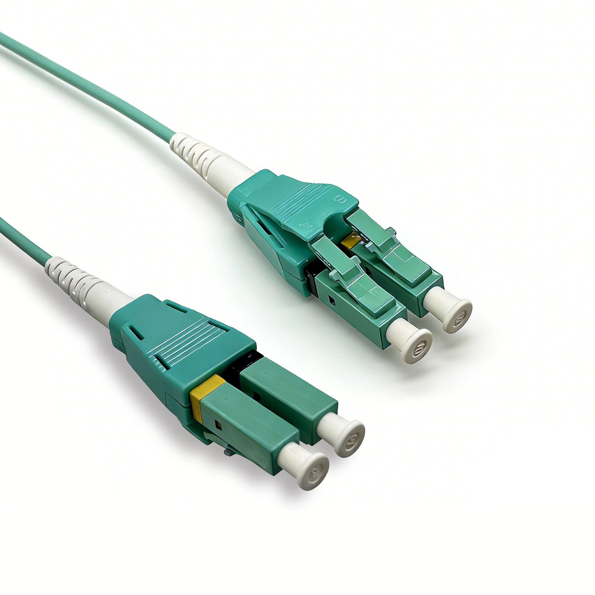 Оптический патчкорд NEOMAX (NMO-LC-LC-MM-10M) LC/UPC-LC/UPC, Uniboot OM4, Multimode, Duplex, 50/125, LSZH, Aqua, 10м