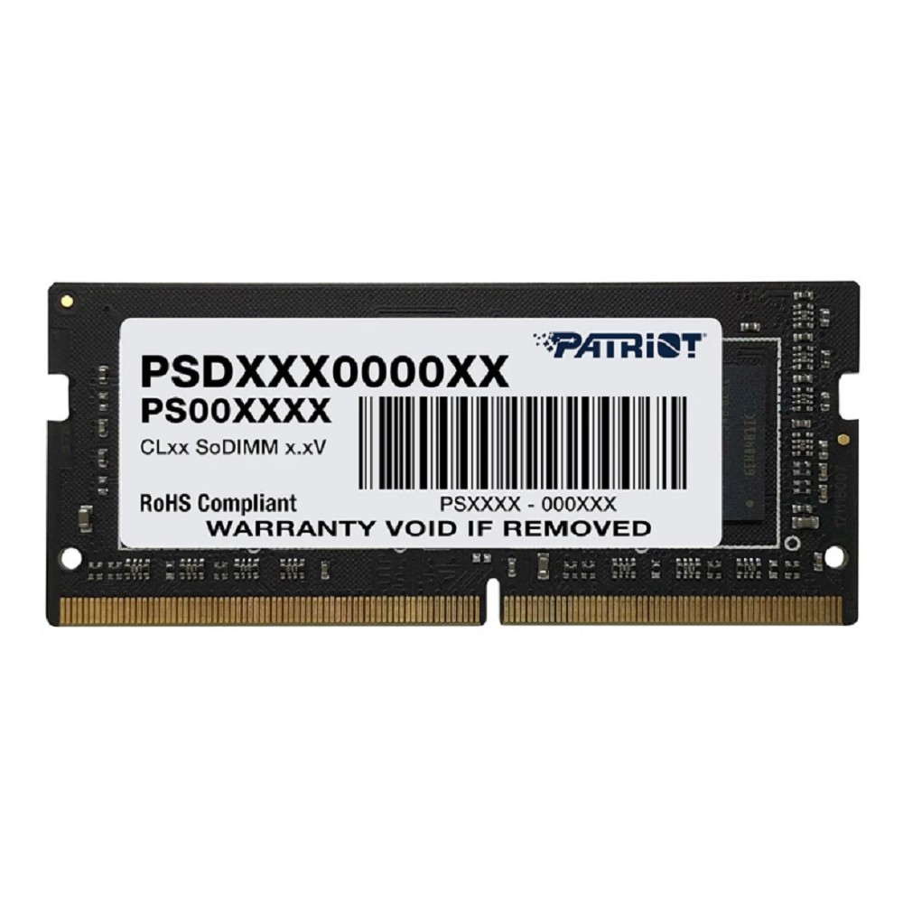 Patriot DDR4 SODIMM 8GB  2666MHz  PSD48G26662S Signature Line RTL PC4-21300 CL19 260-pin 1.2В single rank Ret
