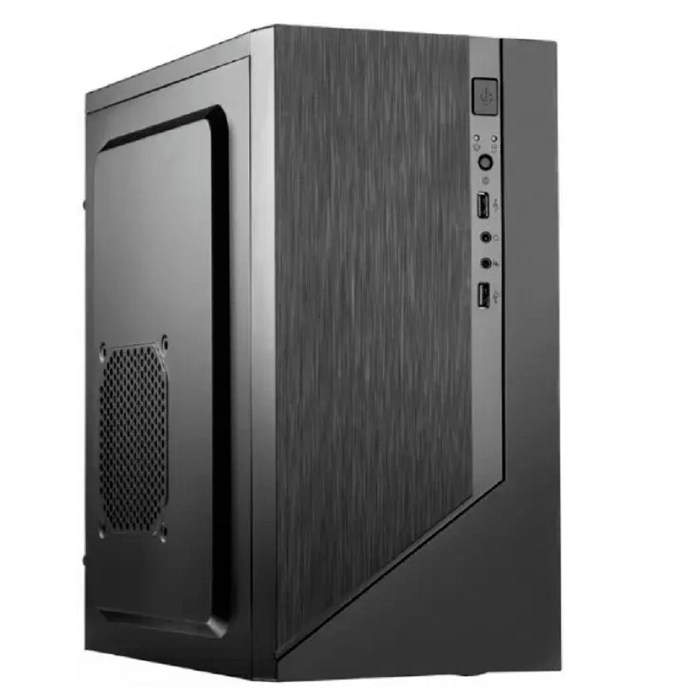 Foxline FZ-015 Forza mATX, w/o PSU, 2xUSB2.0, Black, w/o FAN, no power cord