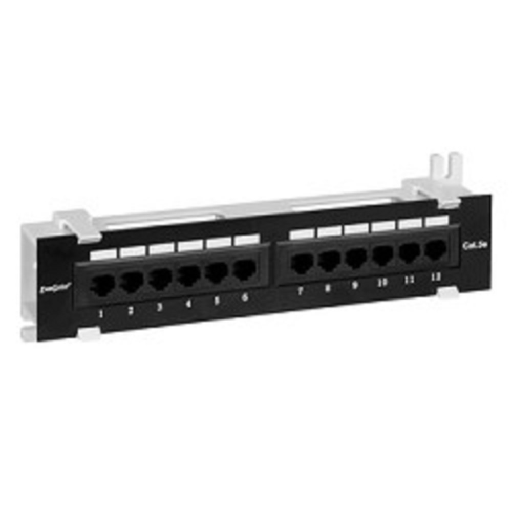 Exegate EX256754RUS Патч-панель UTP настенная 12 port кат.5e, Exegate,  разъём KRONE&amp;110 (dual IDC)