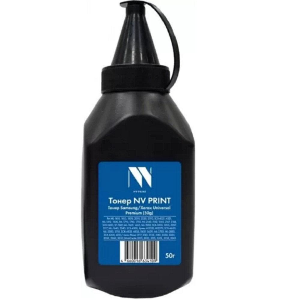 Тонер NVP для Samsung/Xerox Universal (50г) для ML-1610, 1615, 1620, 1625, 2010, 2015, 2020, 2510, 2570, 2571, SCX-4321, 4521, ML-1410, 1500, 1510, ML-1710, 1740, 1745, 1750, 1755, 1780, ML-2160, 2162