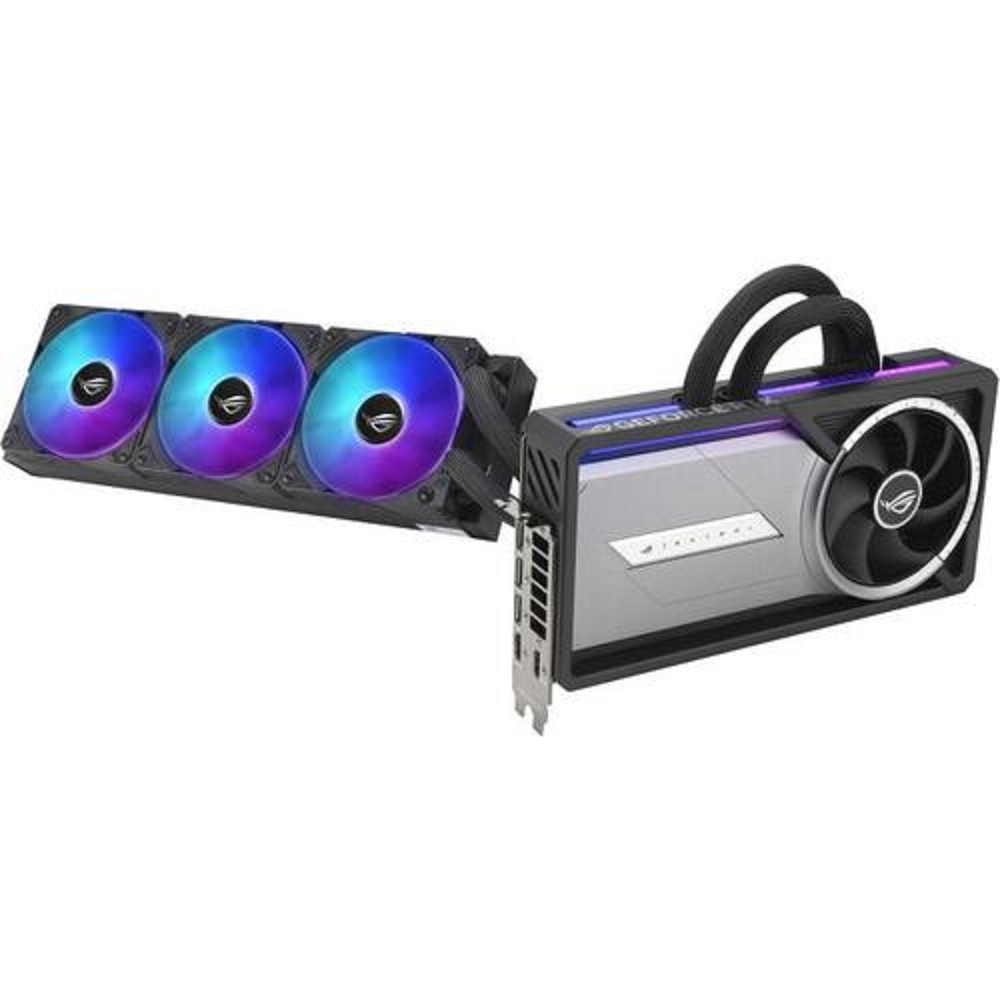 Видеокарта ASUS GeForce RTX5090 32Gb DDR7 512 bit 3*DP/2*HDMI 3FAN (ROG-ASTRAL-LC-RTX5090-O32G-GAMING) RTL