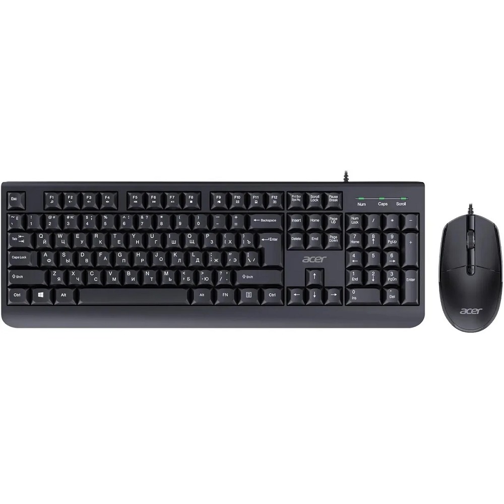Acer OCC400 [ZL.ACCCC.015] Комплект (клавиатура + мышь) клав:черный мышь:черный USB