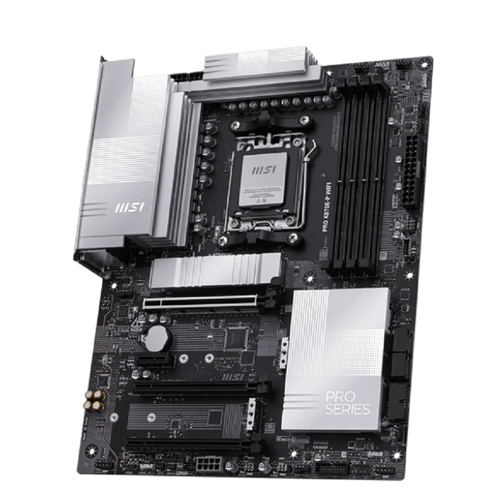 MSI PRO X870E-P WIFI {X870E, AM5, 4*DDR5, 3*PCIEx16, 1*PCIEx1, 3*M.2, 2*TypeC, 2*USB3.2Gen2, 6*USB3.2Gen1, 10*USB2.0, 4*SATA3.0, 5G, Type-C(DP), HDMI, ATX} RTL