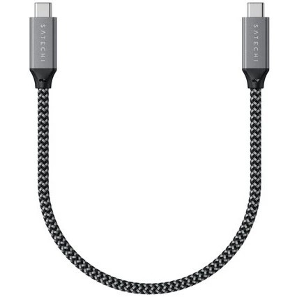 Satechi [ST-U4C25M] Кабель USB4 C to C длина 25 см. Цвет: серый космос"