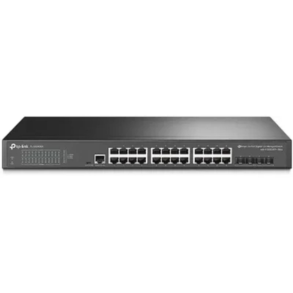 TP-Link SG3428X Управляемый коммутатор JetStream уровня 2+ с 24 гигабитными портами RJ45 и 4 портами SFP+