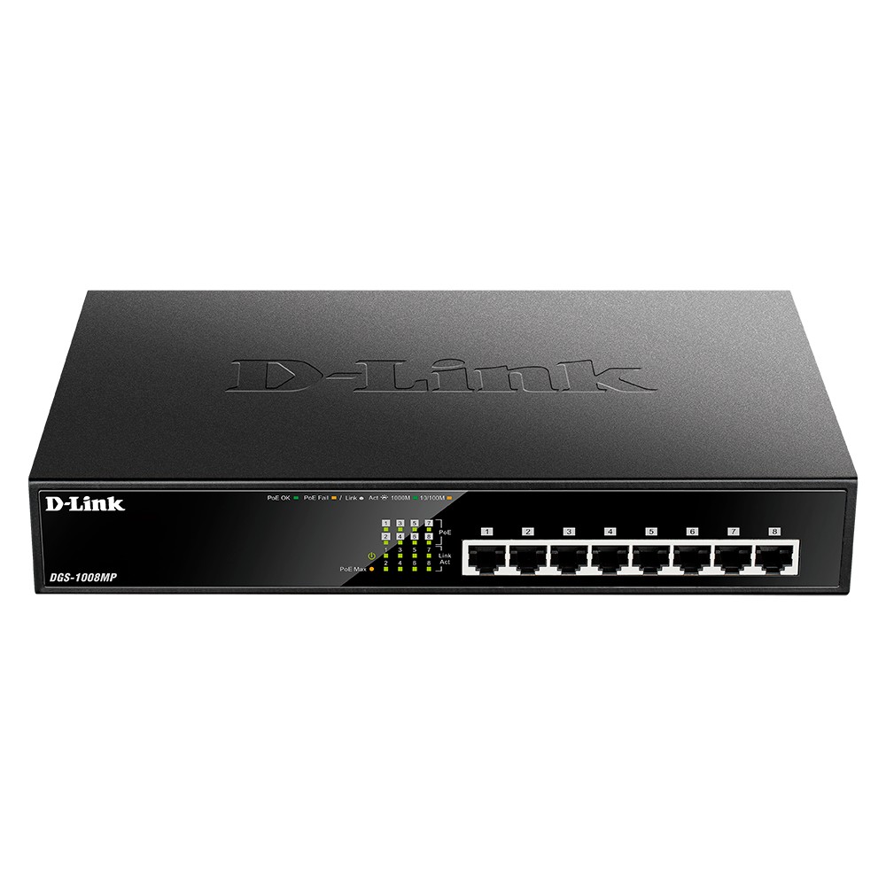 Повреждение упаковки D-Link DGS-1008MP/B1A Неуправляемый коммутатор с 8 портами