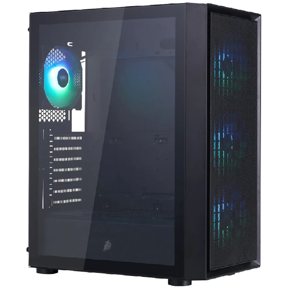 1STPLAYER Go6 ARGB Black / ATX / 4x120mm ARGB fans / Go6-BK-4F7