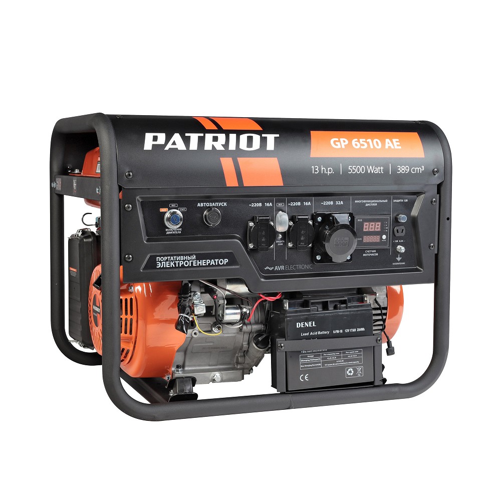 Генератор бензиновый PATRIOT GP 6510 AE [474101580] 