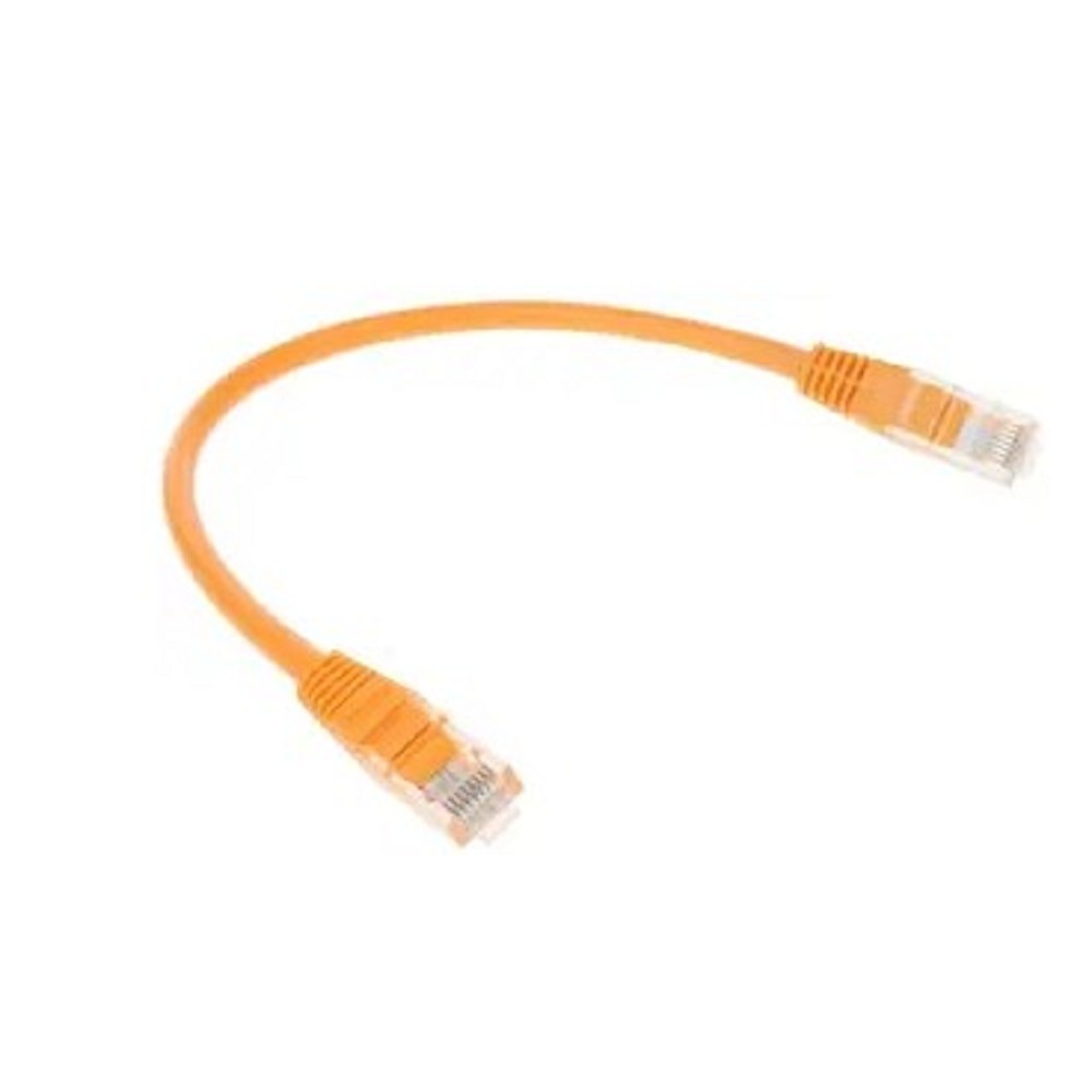 Патч-корд UTP Cablexpert PP12-0.25M/O кат.5e, 0.25м, литой, многожильный (оранжевый)