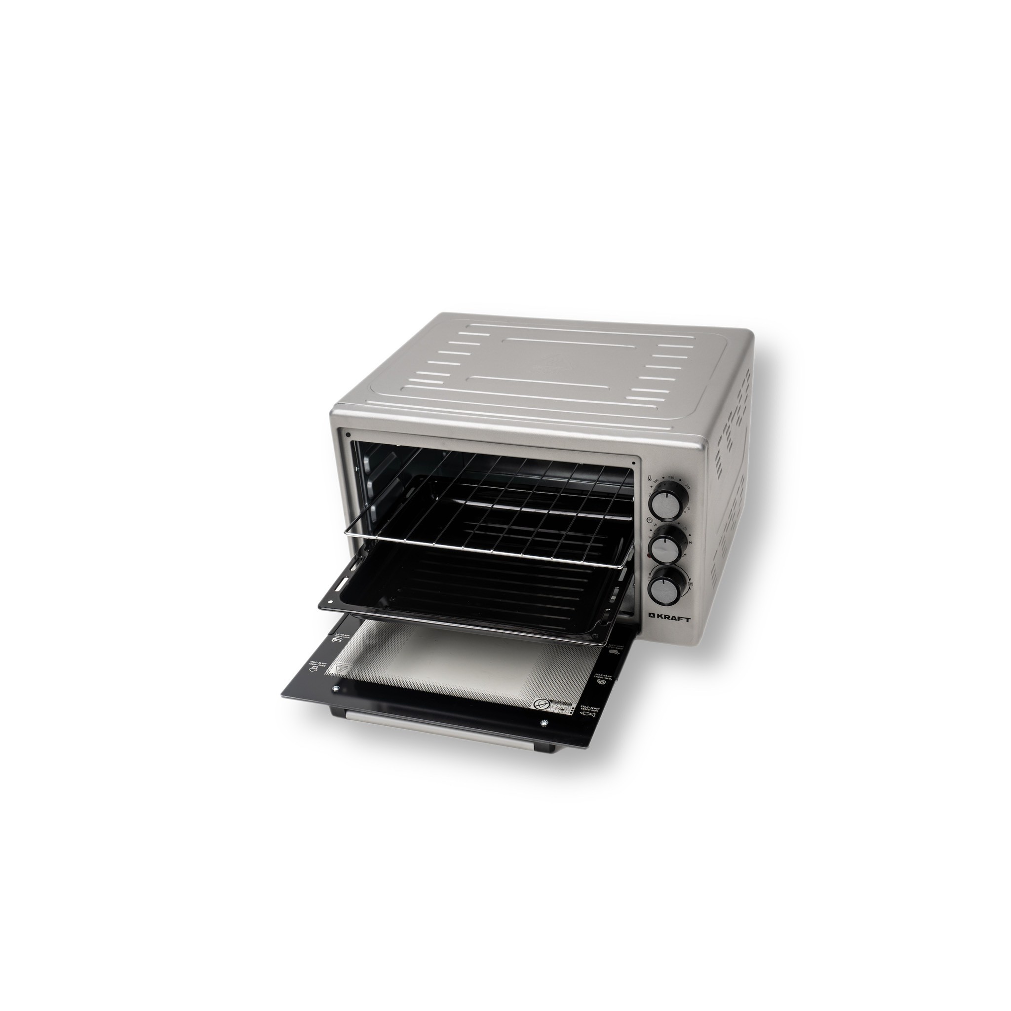 KRAFT KF-MO 4500 GR Мини-печь, 45 л, серый