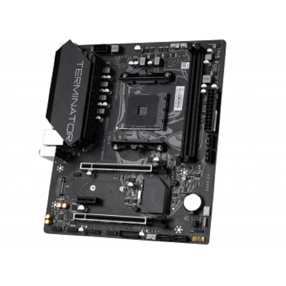 Материнская плата CBR B550M { Chipset B550, Socket AM4, 2*DDR4, mATX, VGA+HDMI, 2*PCIEx16,1*PCIEx1,1*M.2 NVME, 4*SATA3, 4*USB 2.0 + 2*USB3.0, LAN 1Gb} OEM