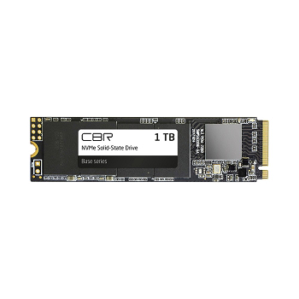 CBR SSD-001TB-M.2-BS24b, Внутренний SSD-накопитель, серия "Base", 1024 GB, 1TB, M.2 2280, PCIe 3.0 x4, NVMe 1.3, 3D TLC NAND, R/W speed up to 3300/2900 MB/s, TBW (TB) 500, OEM