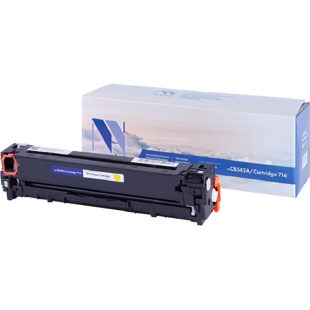 NVPrint CB542A/CRG716 Картридж  для Color LaserJet CP1215/1515/CM1518  (1400k) желтый