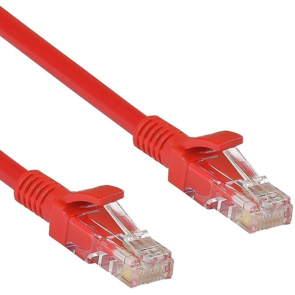Exegate EX258670RUS Патч-корд UTP-RJ45-RJ45-5e-1,5M-RD, UTP, cat.5e, 1.5м, красный