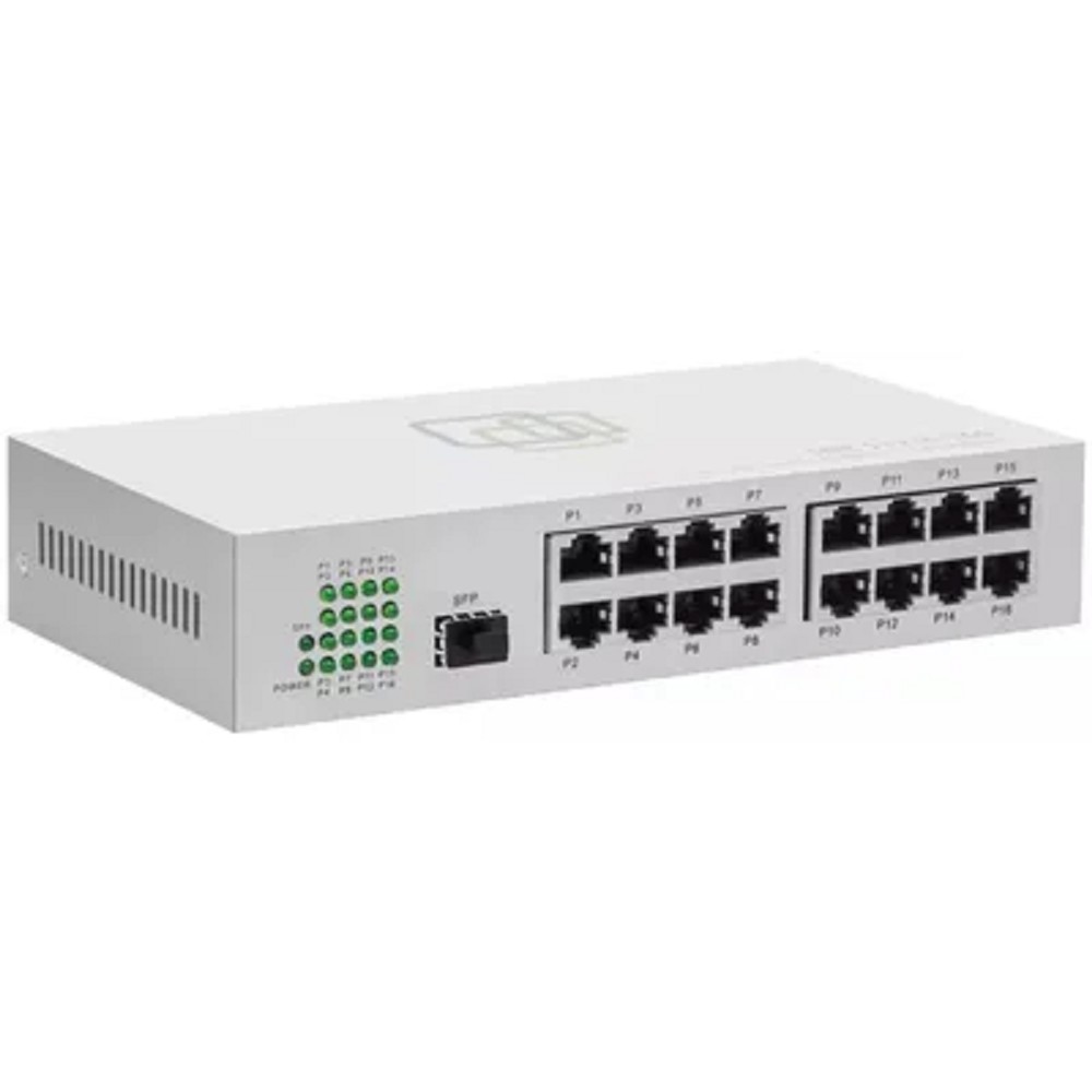 SNR SNR-S1916-1GS Неуправляемый коммутатор уровня 2, 16 портов 10/100Base-TX, 1 порт 1000Base-X (SFP)