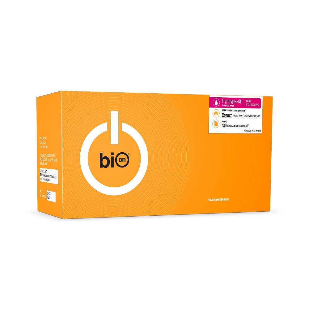 Bion BCR-106R01632  Картридж для Xerox { Phaser 6000/6010, WorkCentre 6015 }(1000  стр.),Пурпурный, с чипом
