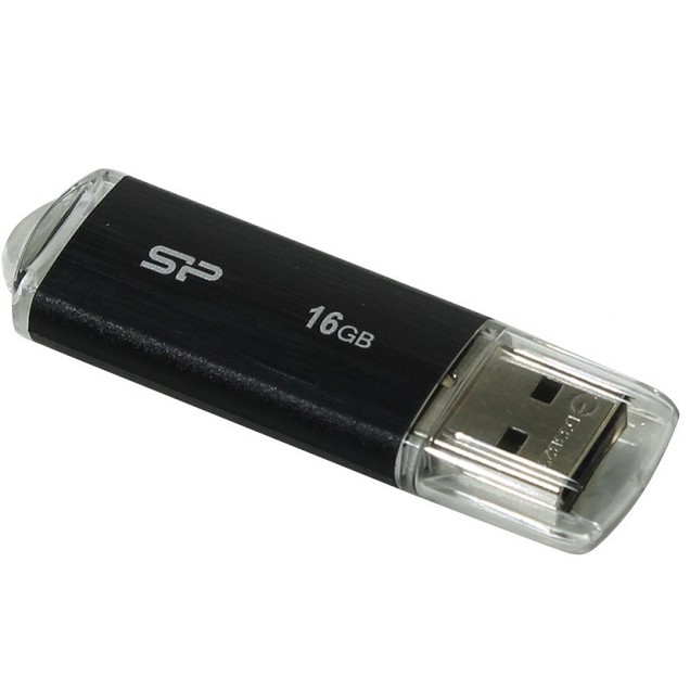 Silicon Power USB Drive 16Gb Ultima U02 SP016GBUF2U02V1K USB2.0 черный