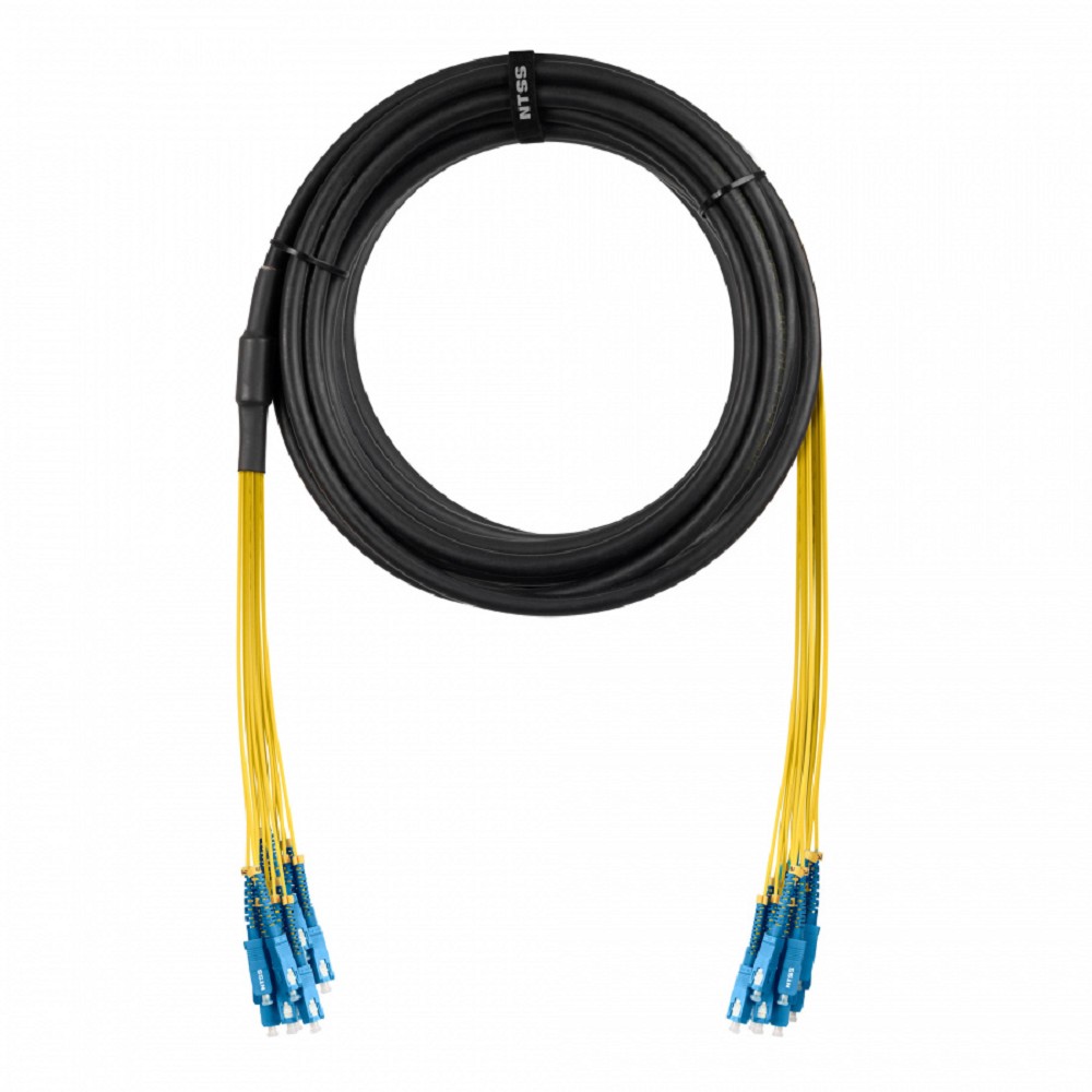 NTSS Сборка кабельная NTSS 4ов, SC/UPC-SC/UPC 50/125мкм OM3, длина 20м, вывод 0.4м, буфер 3мм (NTSS-FO-D-IN/OUT-503-4-LSZH) в бухте NTSS-FU4-503-SC/U-SC/U-0.4-3.0-20