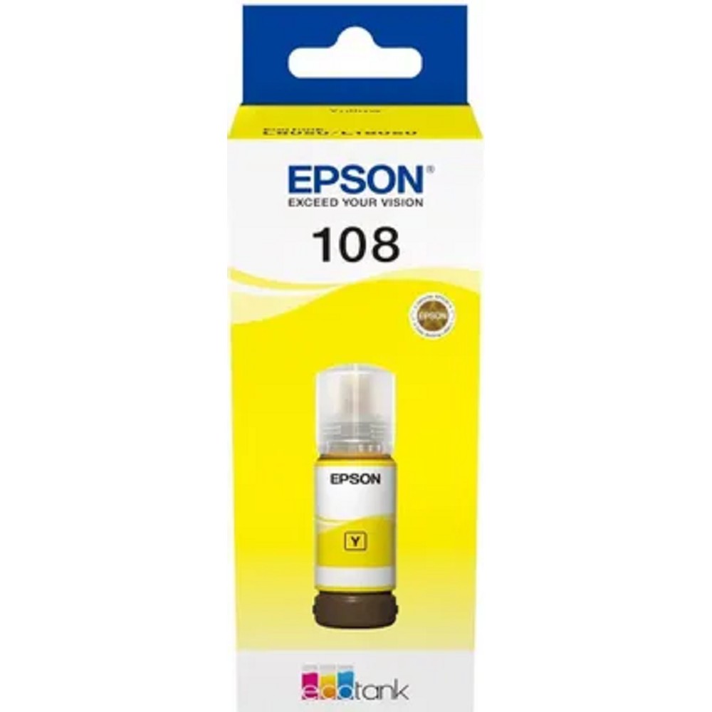 Повреждение упаковки EPSON C13T09C44A  Картридж 108 EcoTank Ink для Epson L8050/L18050, Yellow 70ml