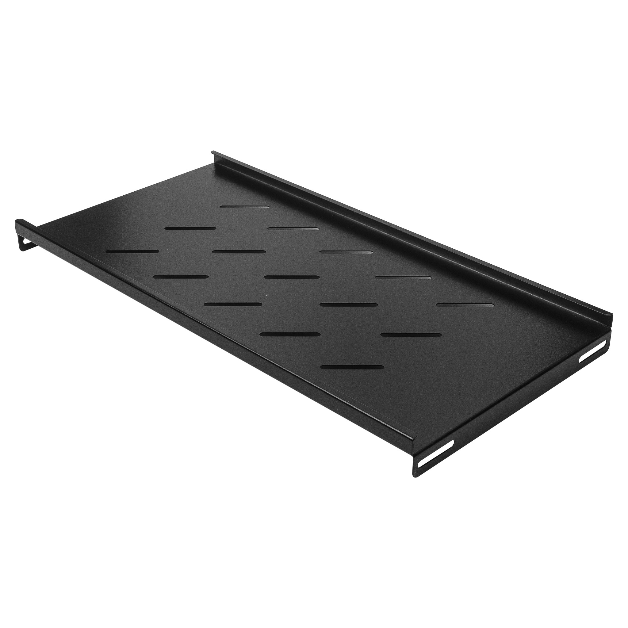 NEOMAX Полка 19"1U, для настенного шкафа 600*350; глубина полки 250мм,ширина 500 мм; цвет черный (NM-SHF-1U35-102)
