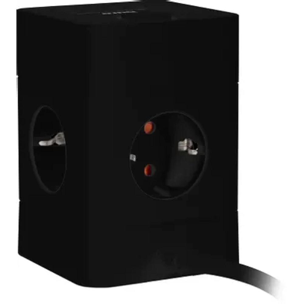 BURO BU-PTE4.1UC-B 1.5м (4 розетки) черный (коробка) {2090201}