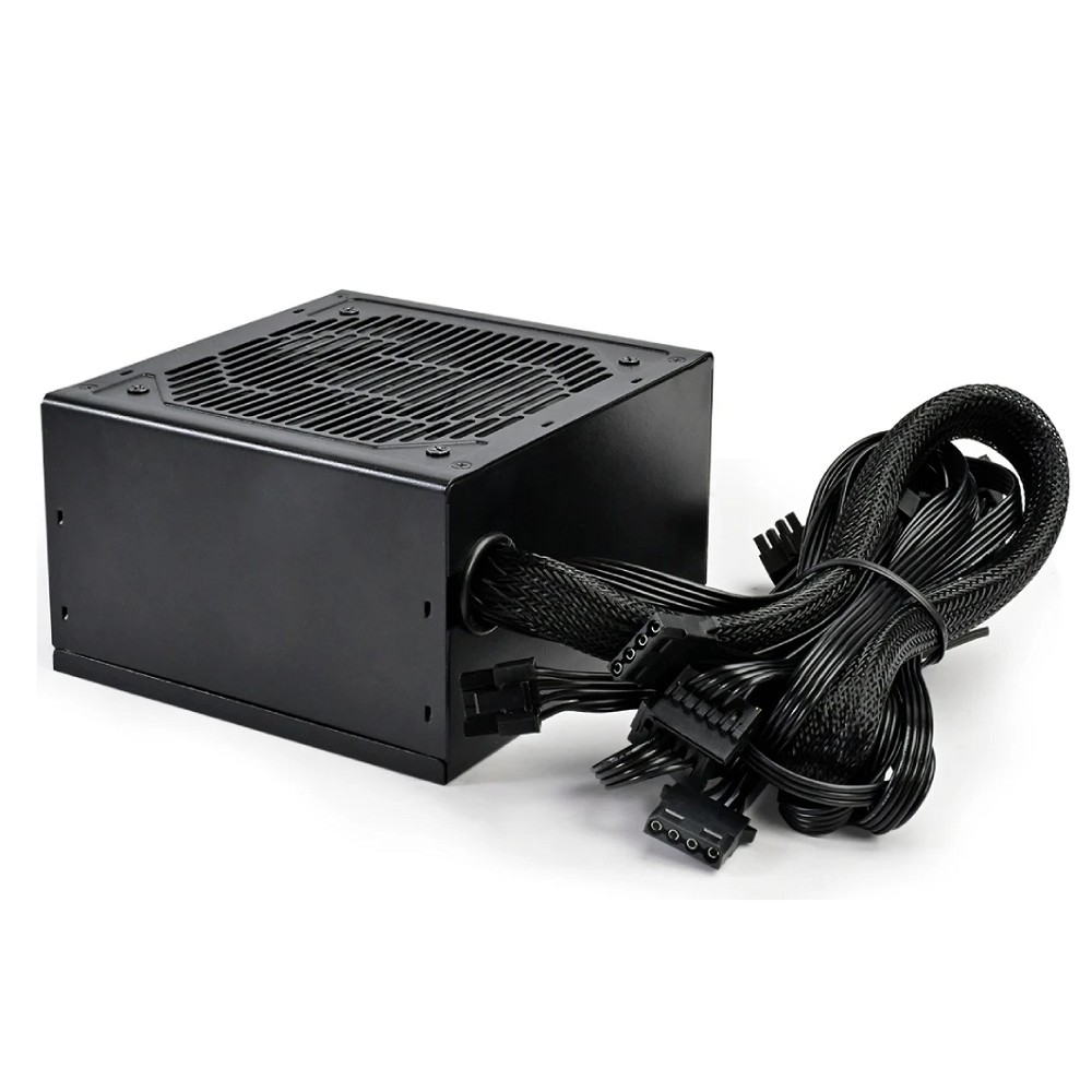 Блок питания ПК/ PCCOOLER, 750W 80+ White (ATX, ATX 2.4, Non-modular, 1x24(20+4)pin 550mm, 1xCPU*2 8(4+4)pin 610+150mm, 3xPCIe 8(6+2)pin 510mm, 2xSATA*3+MOLEX4pin*1 450+150+150+150mm , Active, 120x120