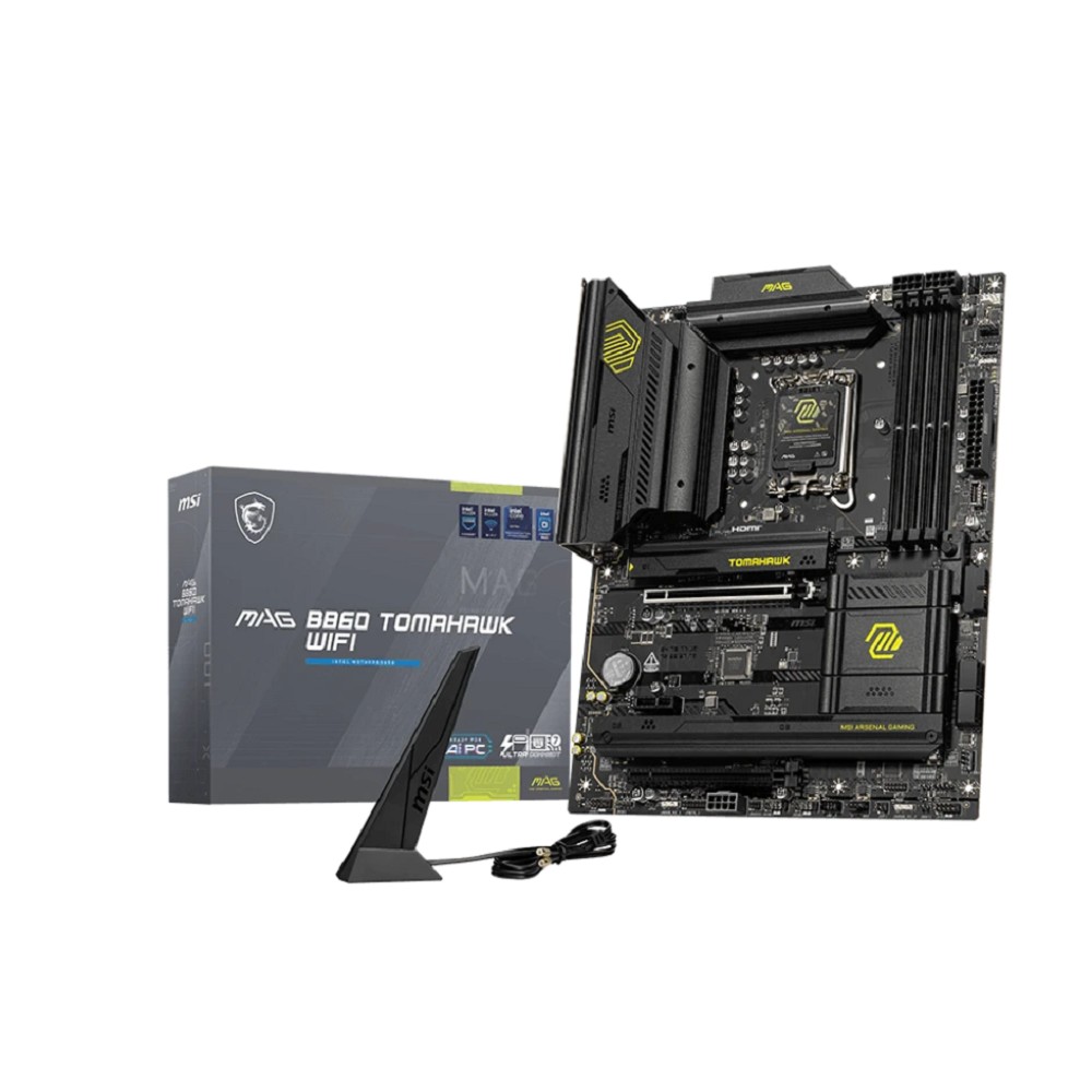 MSI MAG B860 TOMAHAWK WIFI {Soc-1851 Intel B860 4xDDR5 ATX AC`97 8ch(7.1) 5Gigabit RAID+HDMI+DP}