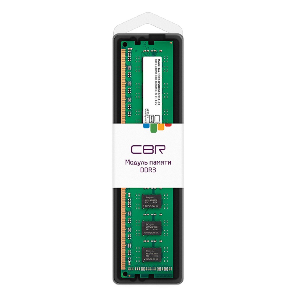 Повреждение упаковки CBR DDR3 DIMM (UDIMM) 8GB CD3-US08G16M11-01 PC3-12800, 1600MHz, CL11, 1.5V