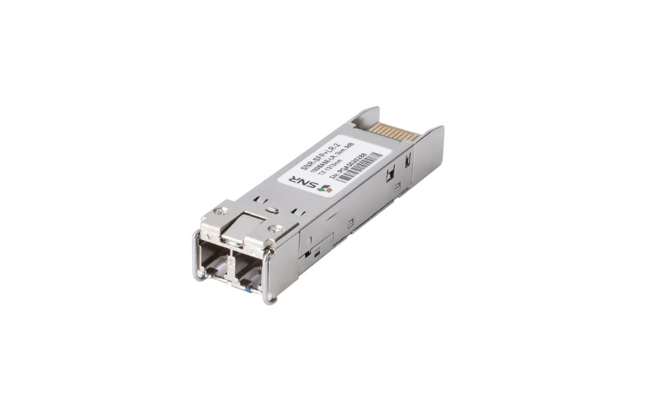 SNR SNR-SFP+LR-2 Двухволоконный модуль, SFP+ 10GBASE-LW/LR, разъем LC, рабочая длина волны 1310нм, дальность до 2км (9dB)