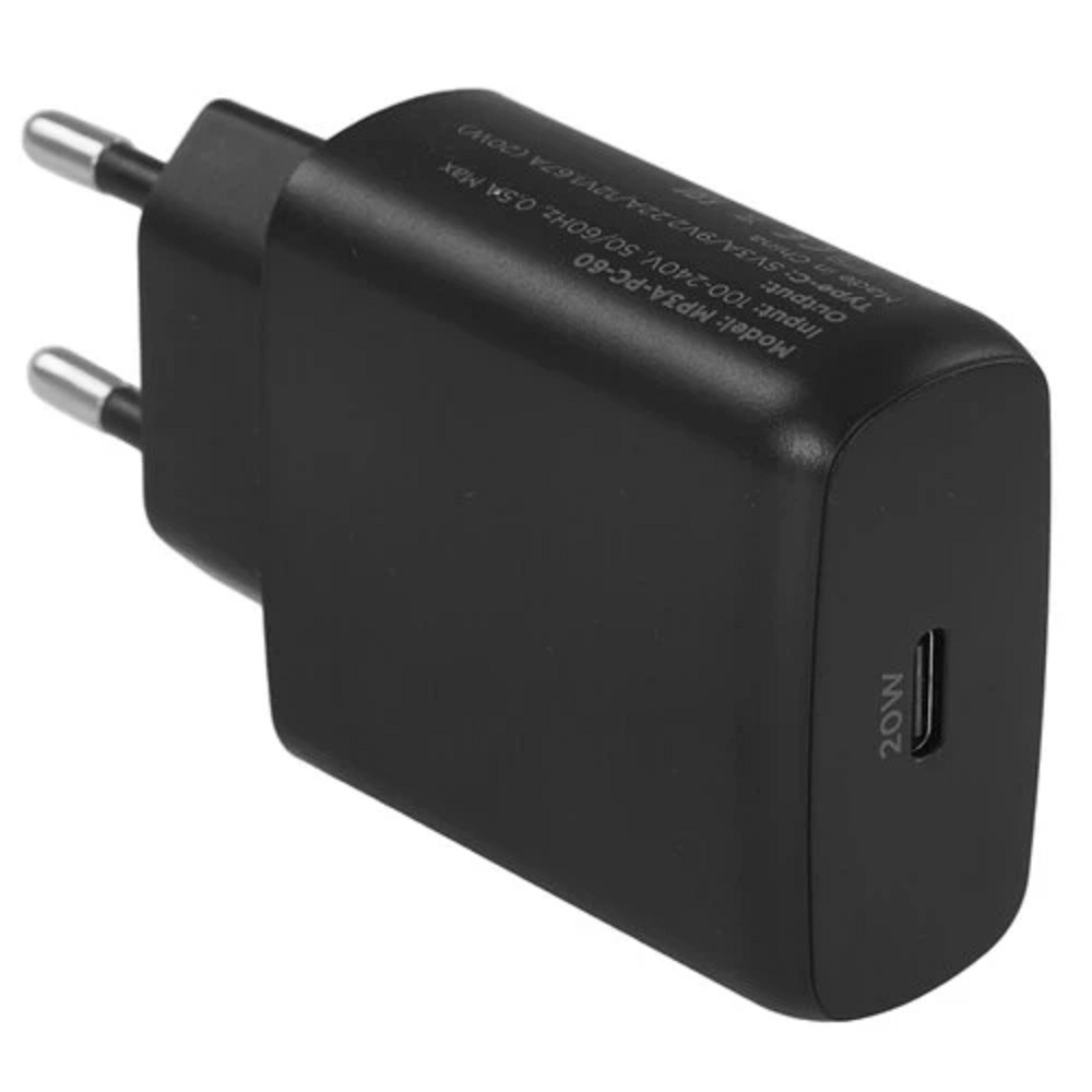 Cablexpert зарядное устройство 20Вт GaN, 3А, QC4.0/PD, 1xType-C, черный, пакет (MP3A-PC-60)