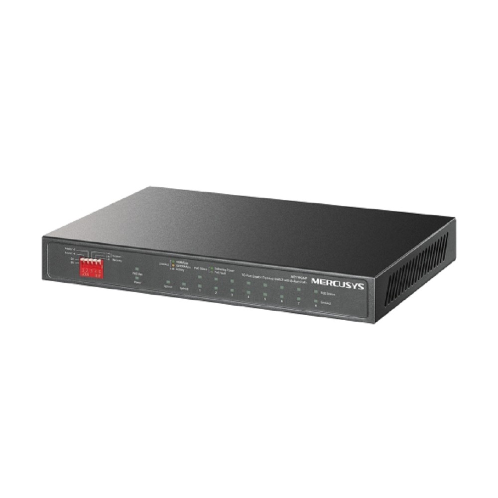 Mercusys MS110GMP 10-портовый гигабитный настольный коммутатор с 8 портами PoE+