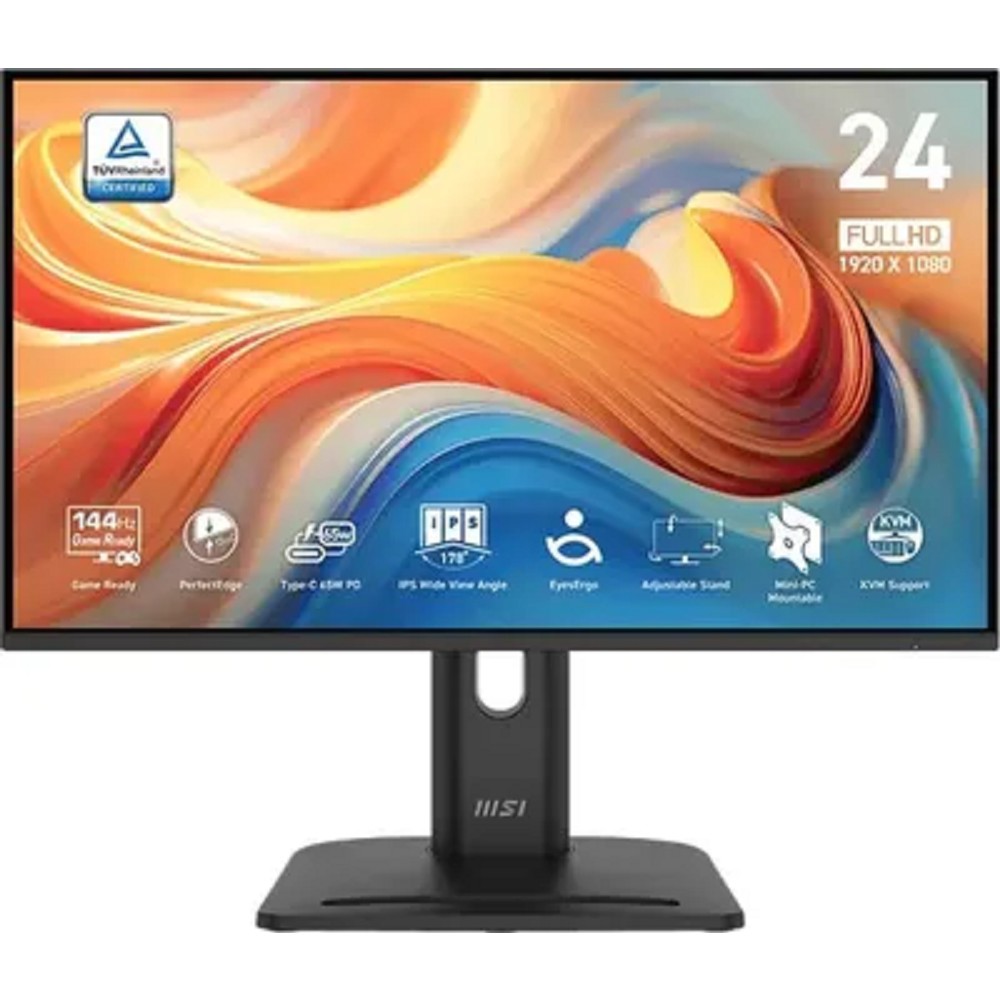 MSI PRO 23.8" MP245PHG E14 {IPS 1920x1080 144Hz 1ms 16:9 1500:1 300cd HDMI2.0 DisplayPort1.2 USB-C 2xUSB 2x2W HAS Pivot VESA}