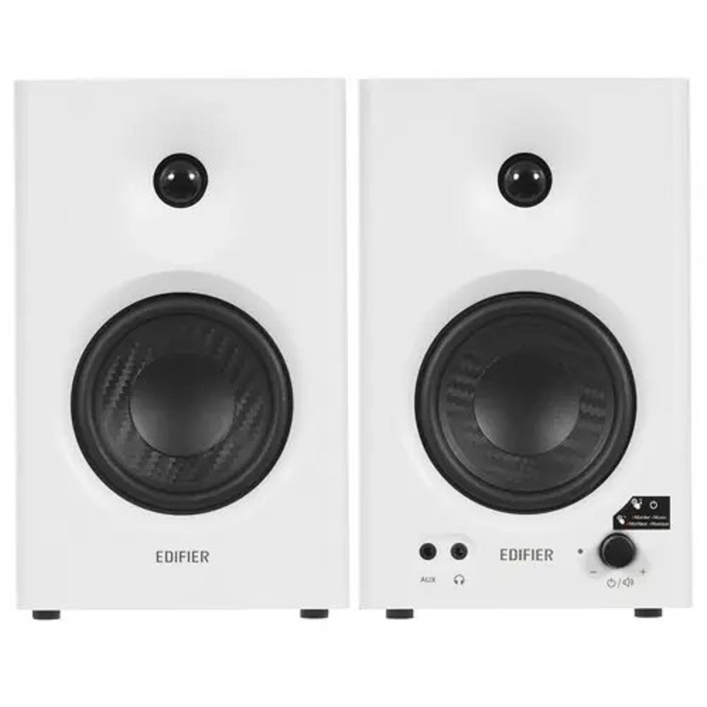 Edifier MR4 white {21 Вт + 21 Вт; 60 Гц - 20 кГц; входы: XLR, TRS, RCA, AUX;}
