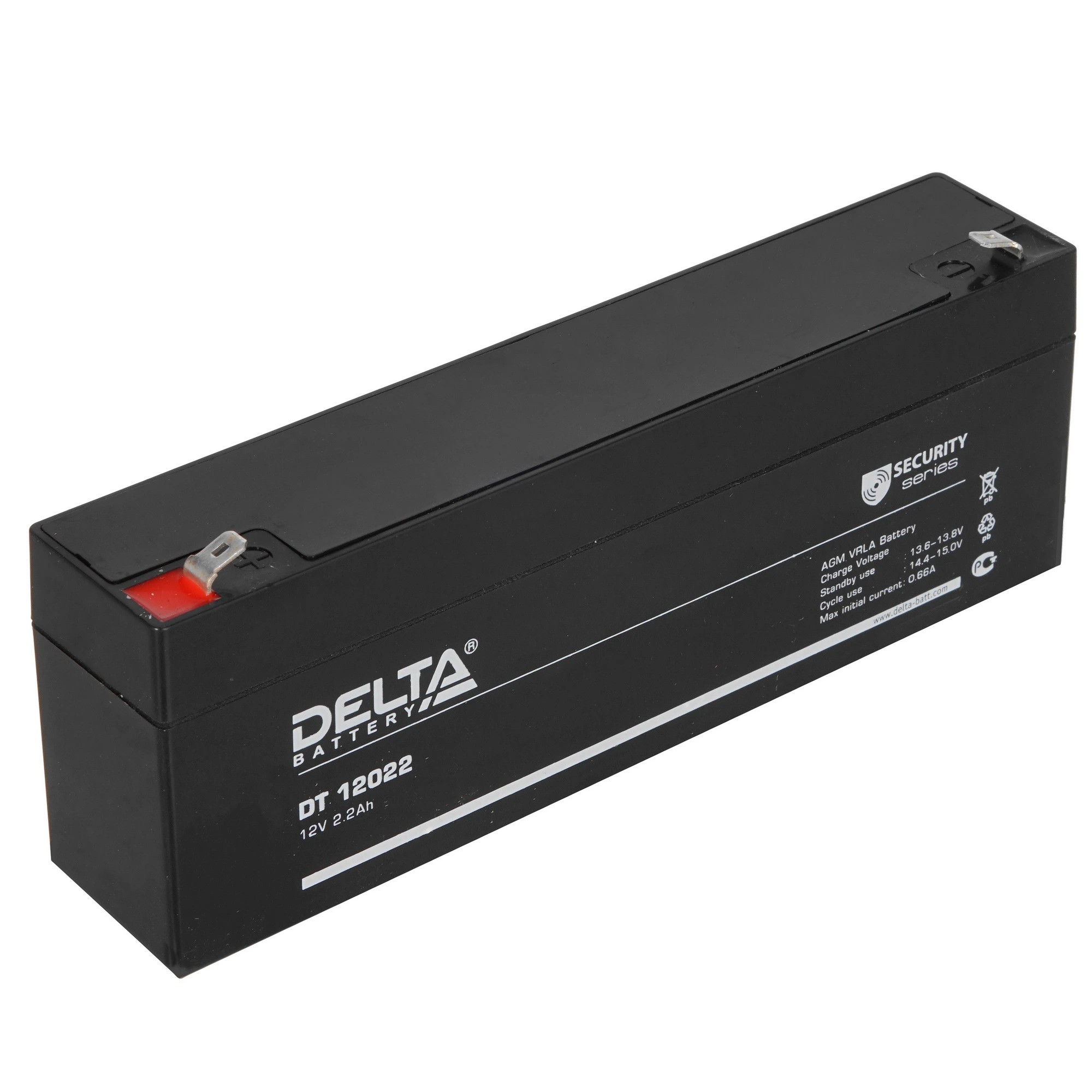 Delta DT 12022 (2.2 А\ч, 12В) свинцово- кислотный аккумулятор  